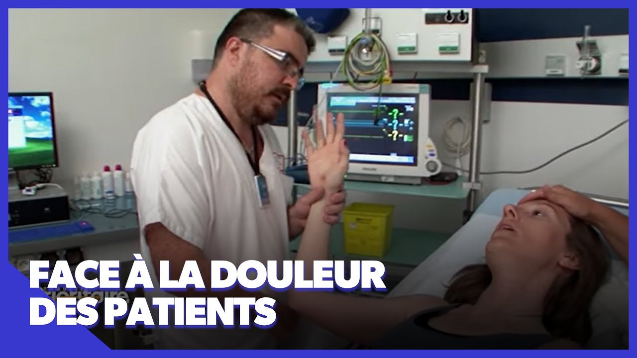 Cette dame est aux urgences après une chute à vélo