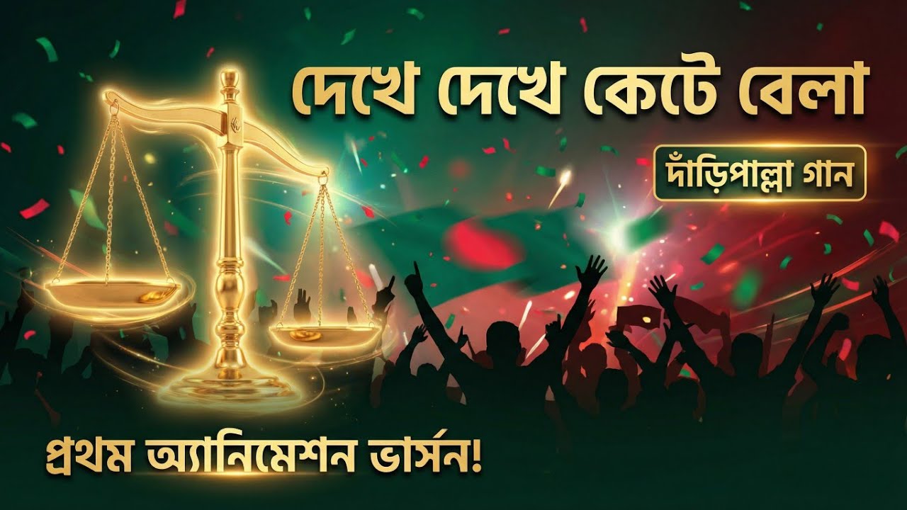 দেখে দেখে কেটে গেলো বেলা | Jamaat‑e‑Islami Election Song 2026 | Daripalla Animation #golpify