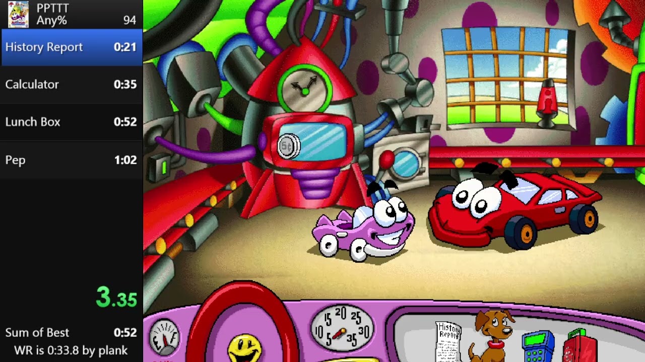 Putt-Putt Travels Through Time | Any% | 1m 0s 800ms | PB