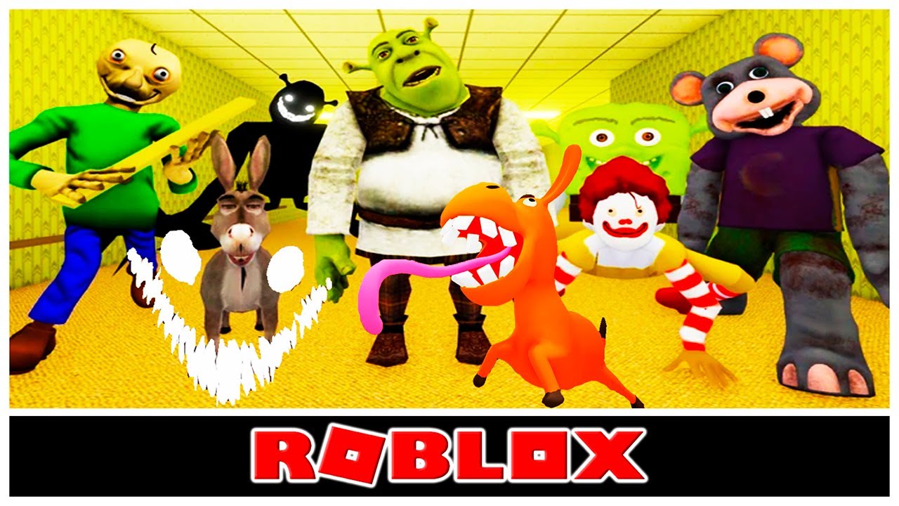 Shrek in The Backrooms Roblox All Monsters