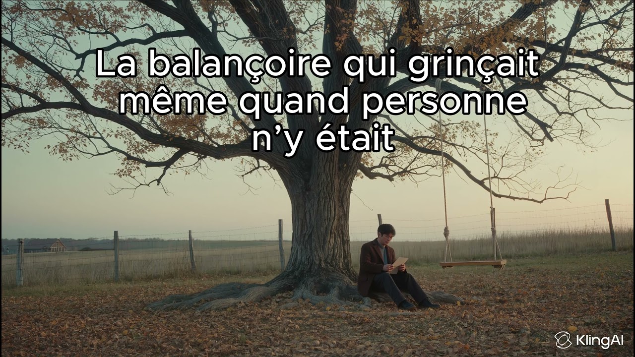 La balançoire qui grinçait même quand personne n’y était