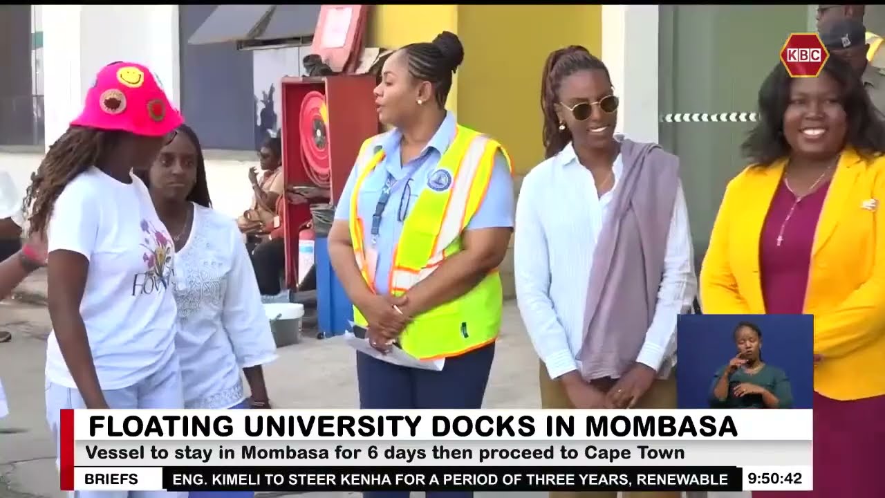 World Odyssey cruise ship docks in Mombasa with 609 students and 183 crew members