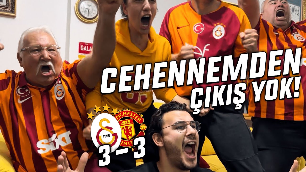 HAKEM PENALTIYI VERMEDİ GOLÜ VERMEDİ MÜMTAZREİS ÇILDIRDI BU KADARDA OLMAZ! GALATASARAY3-3MANCHESTER