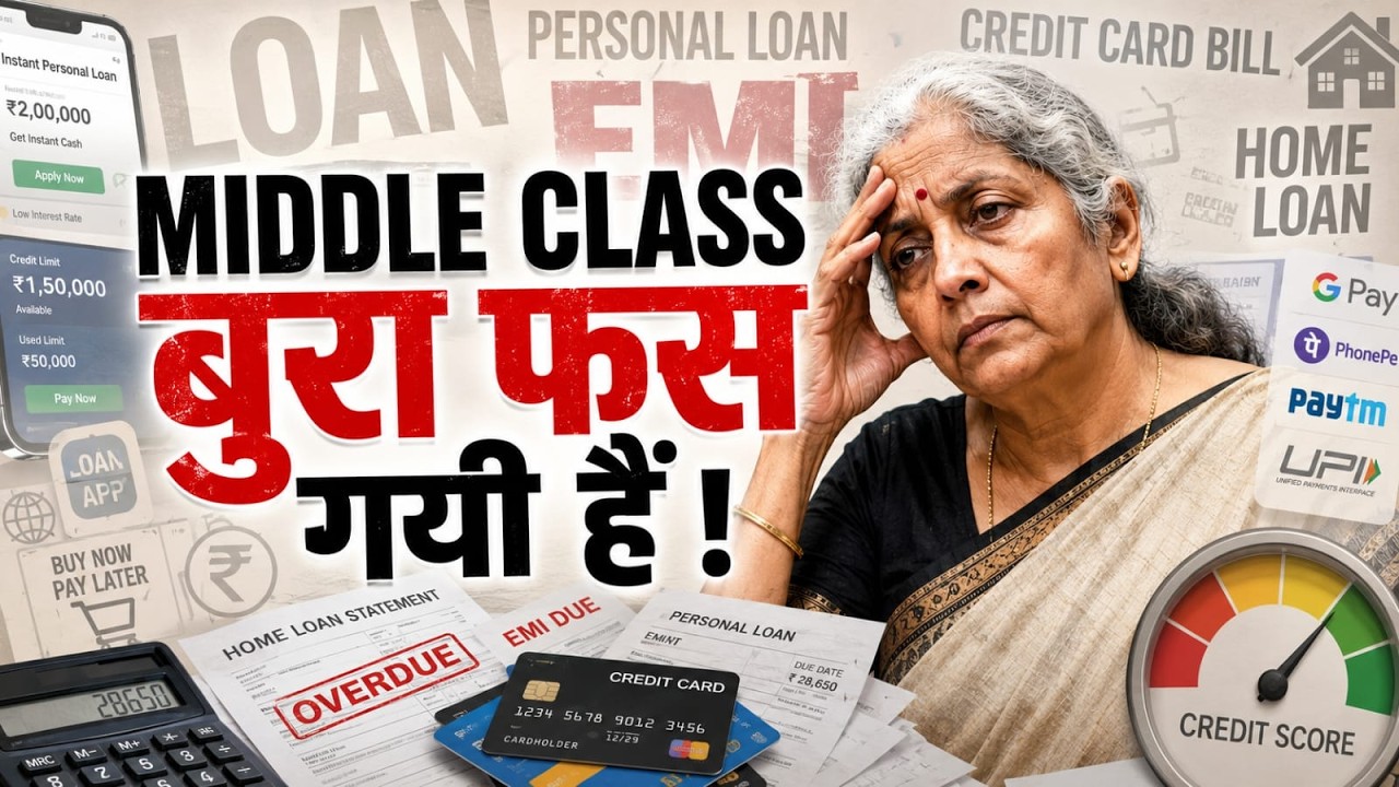 Middle Class इतना कर्ज़ा क्यों ले रही है ? | India's Hidden Debt Crisis !!!!