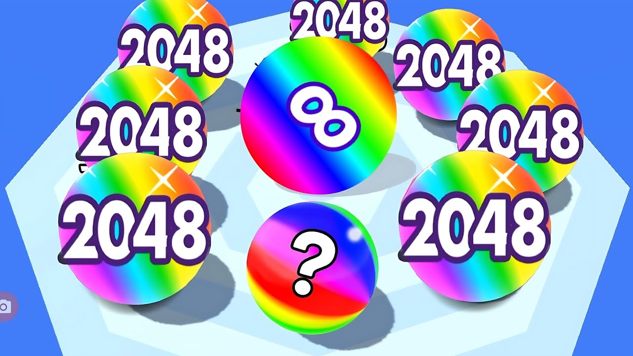 Rolling balls swallowing 🆚 join number master 2048 Ball New update Gameplay part 47