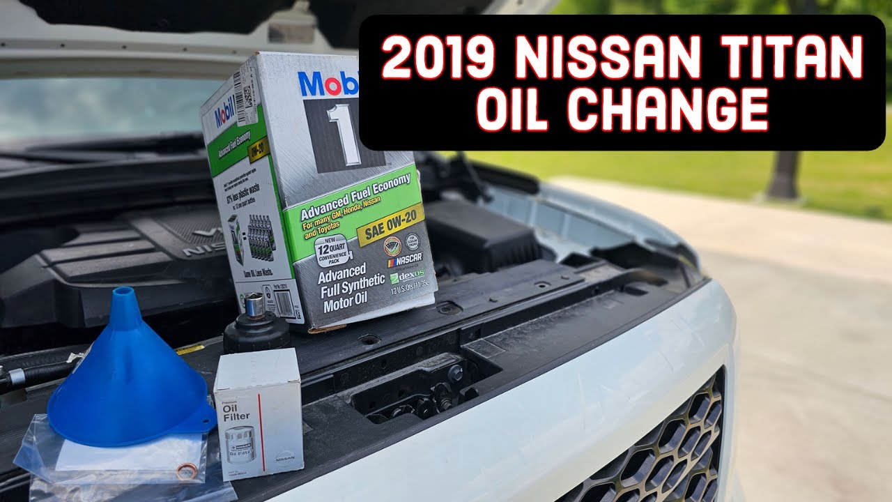 Замена масла Nissan Titan 2019 года