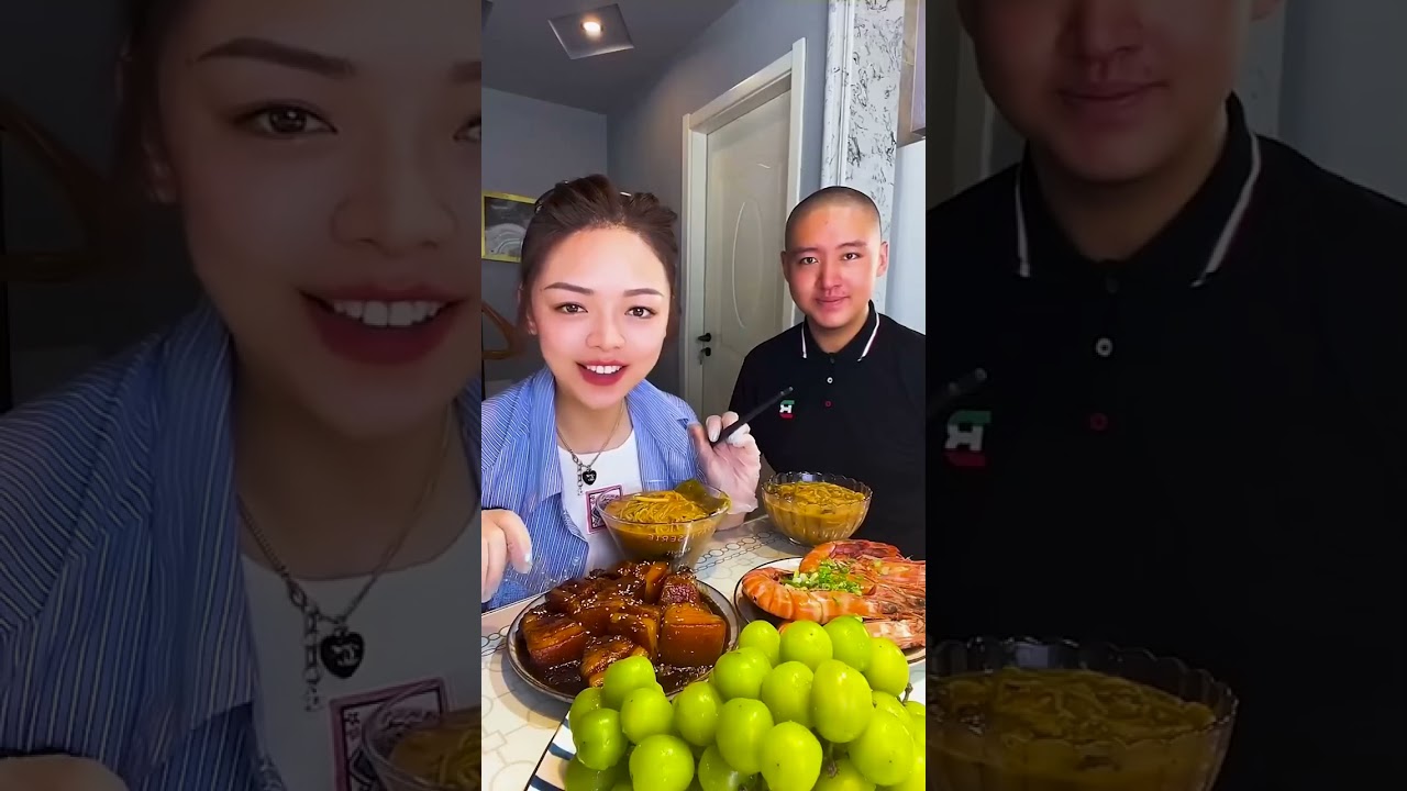 Funny Husband and Wife Yummy Food Eating Challenge 🍲🍲🤣🤣