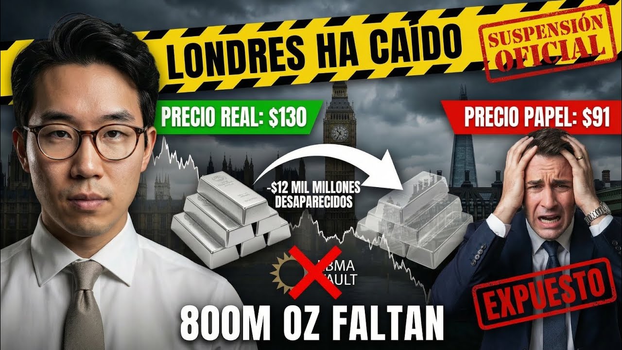Londres en Crisis: ¿Default de Plata en la LBMA? La Salida de $12 Mil Millones Explicada