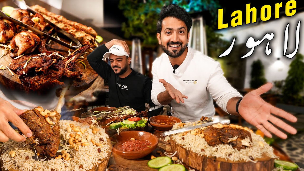 Khane K Lie LAHORE Aagye 🤩 Mutton Karahi, Khada Saji, Desi Barbecue & Mutton Chanp