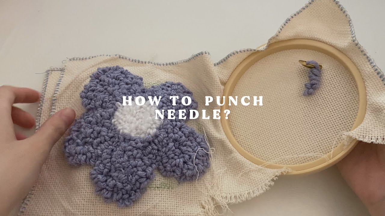 How to Punch Needle a Coaster for Beginners