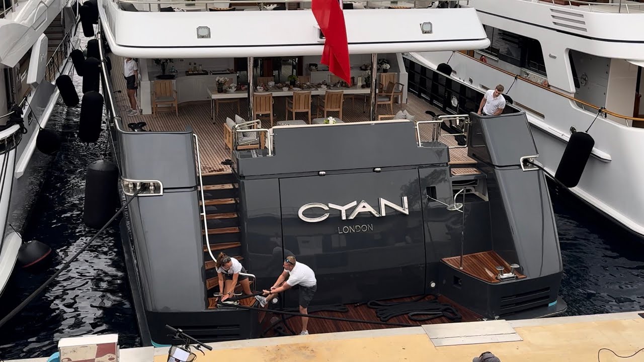A Codecasa made 48m. CYAN SUPERYACHT  by Della Role Design