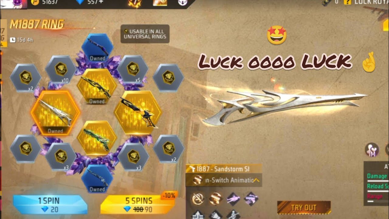 I Got New 💥 M1887 Gun Skin💥How many diamonds spend... in Tamil💥