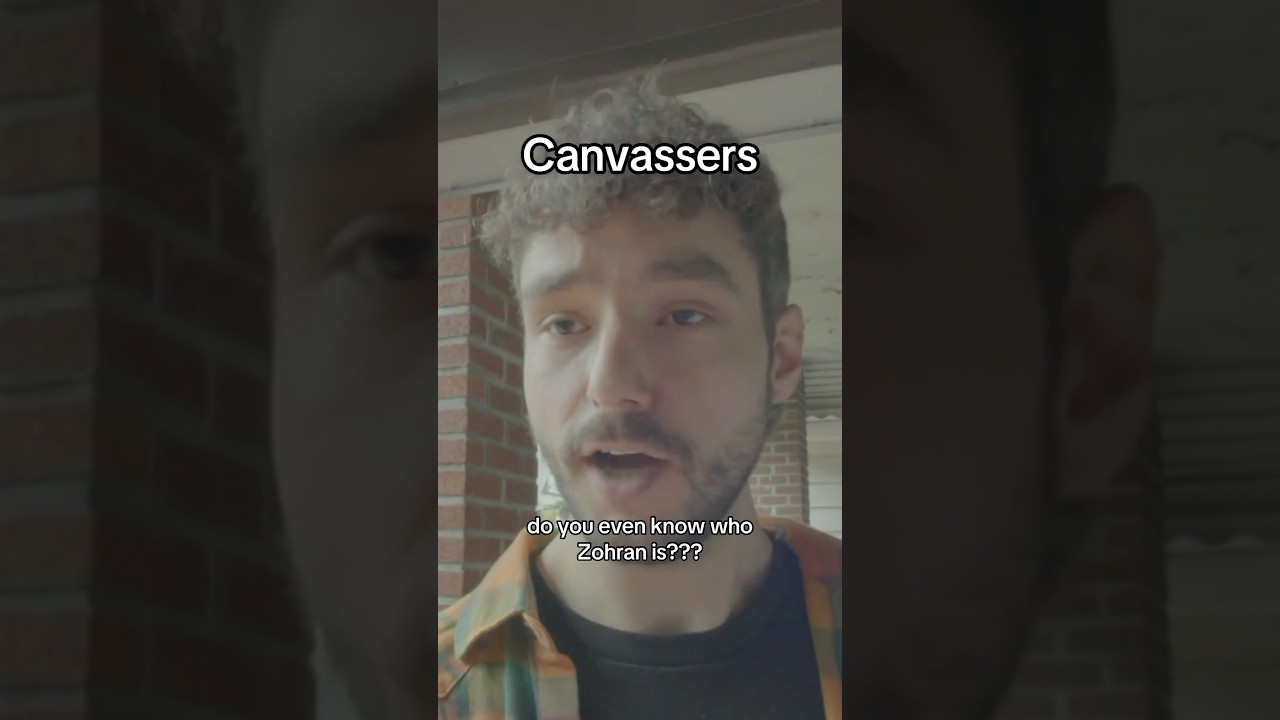 Canvassing for Zohran #shorts #funny #sketch #politics #nyc #nycpolitics #zohran #cuomo #comedy #fyp