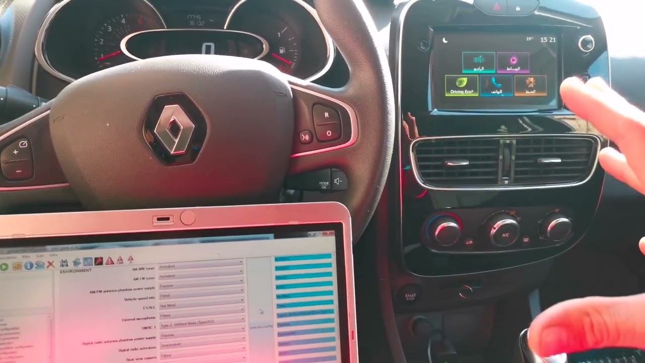 installation et activer camera de recul clio 4