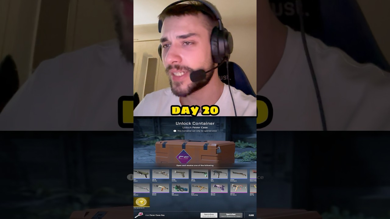 OPENING 1 CASE EVERY DAY UNTIL I GET A GOLD day 20 #shorts #cs2 #csgo #counterstrike #case