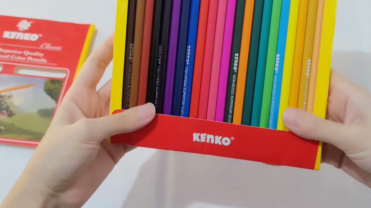 Review dan tes pensil warna Kenko