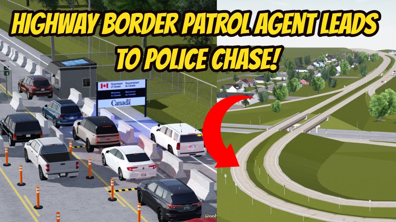 Greenville, Wisc Roblox l Canada Border Patrol HIGHWAY Police Chase Special Roleplay