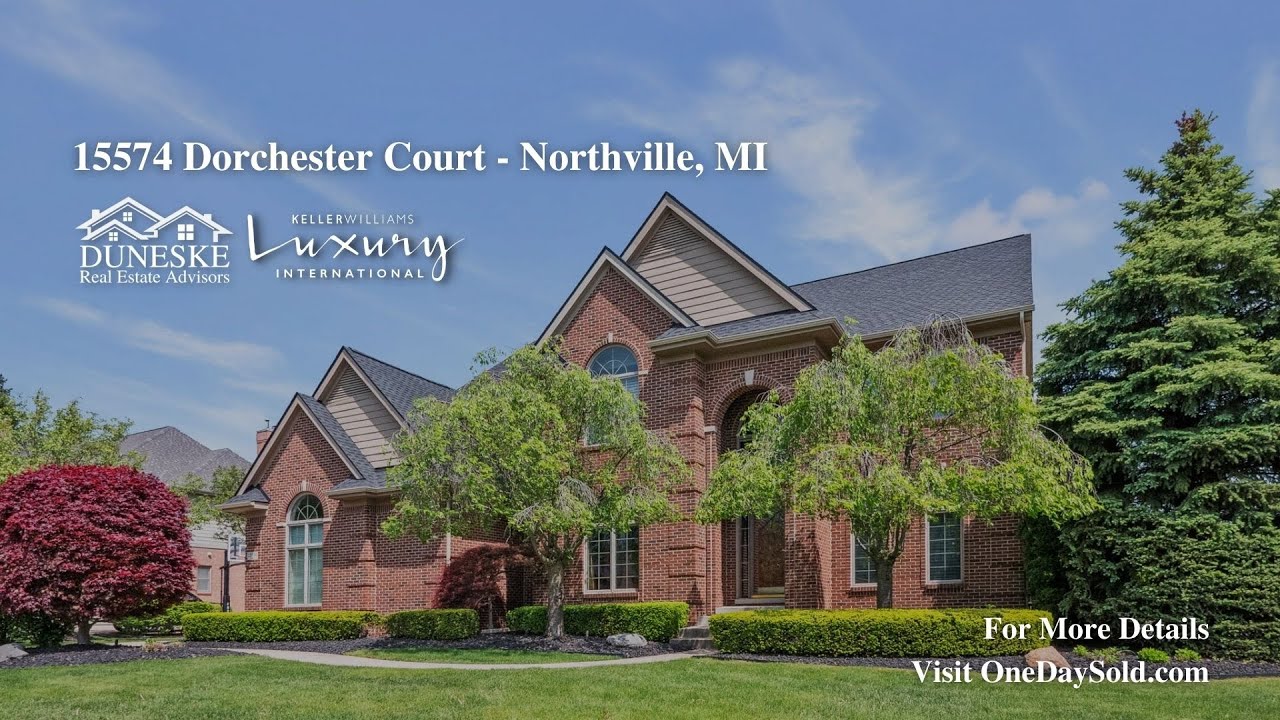 SOLD / 15574 Dorchester Ct. - Northville, MI /Top Northville Luxury Realtor / Top Northville Realtor