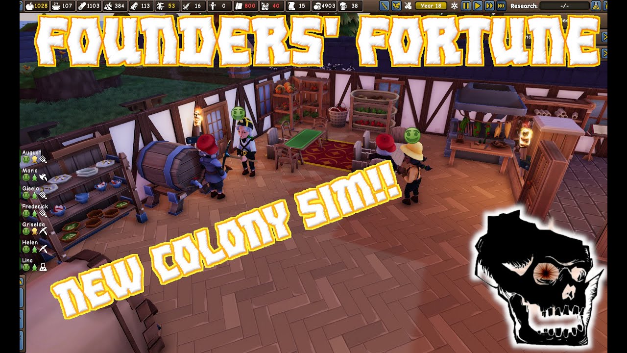 [56] Founders Fortune - Research Done1 - New Colony Sim!