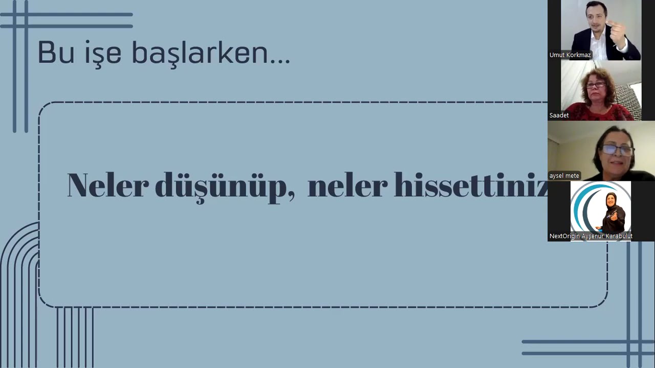 Hayaller,Nedenler ve Hedefler Eğitimi