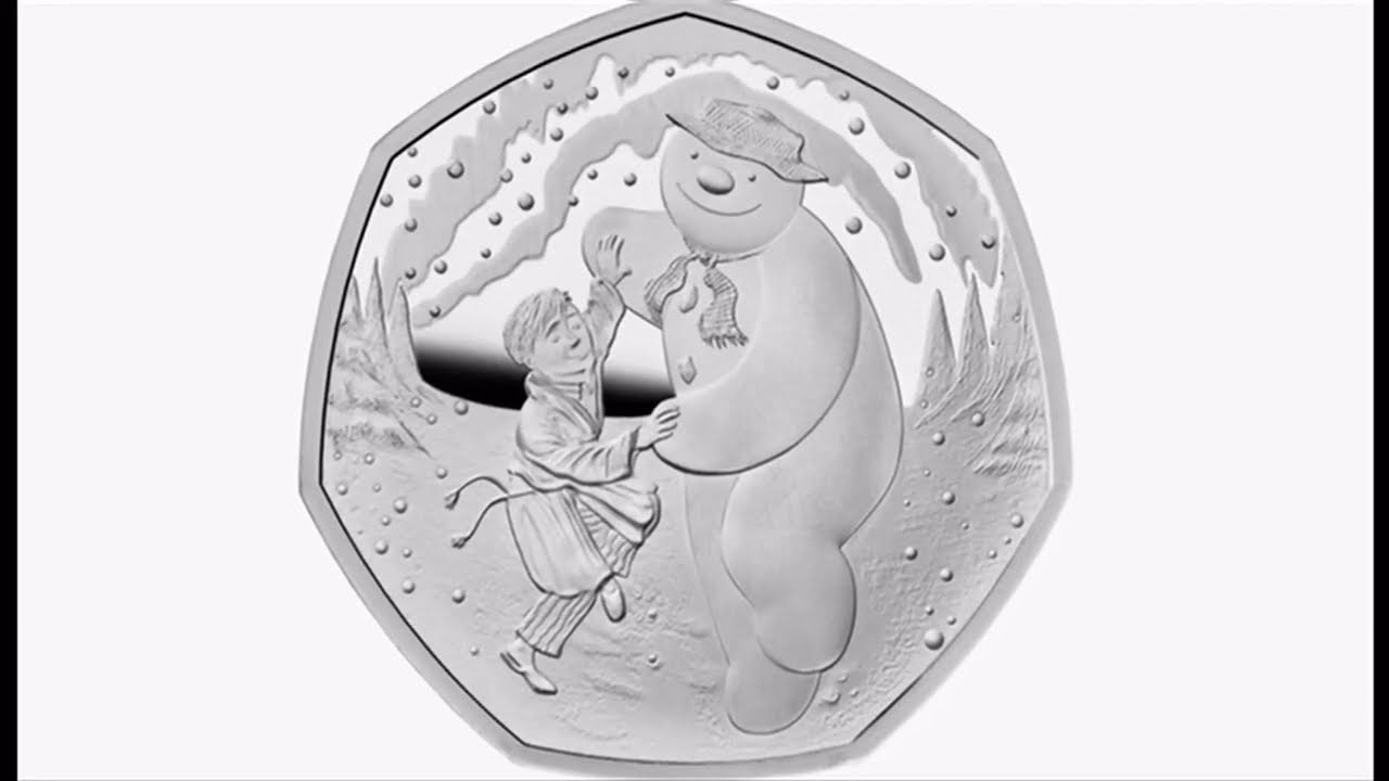 New 50p coin celebrating 'The Snowman' (UK) 23/Oct/2023