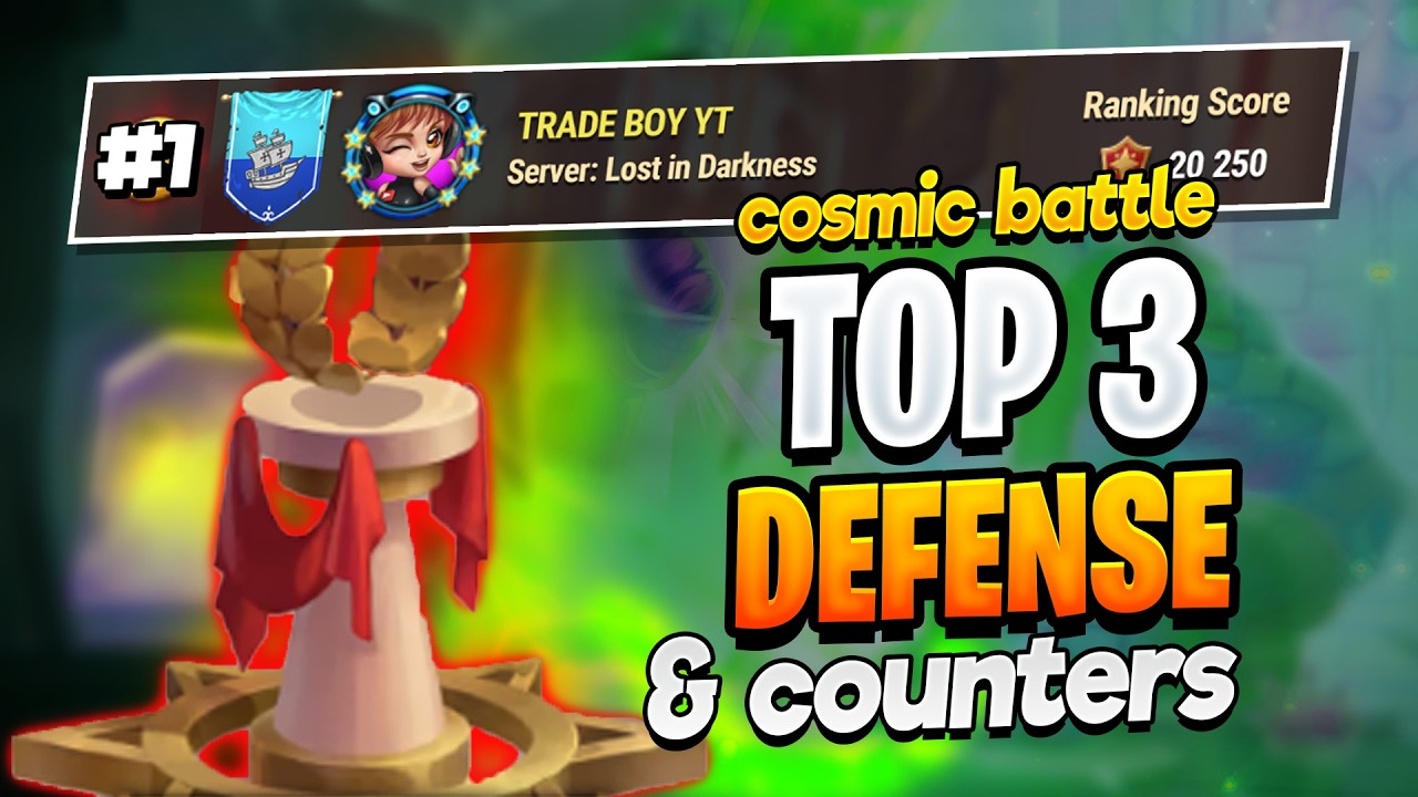 Top 3 BEST Defense Teams & Counter's to Beat Them! | Cosmic Battle Hero Wars