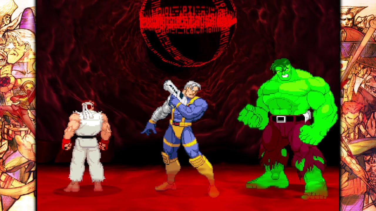 Marvel VS Capcom 2 - Ryu/Cable/Hulk - 8 Star Difficulty Playthrough