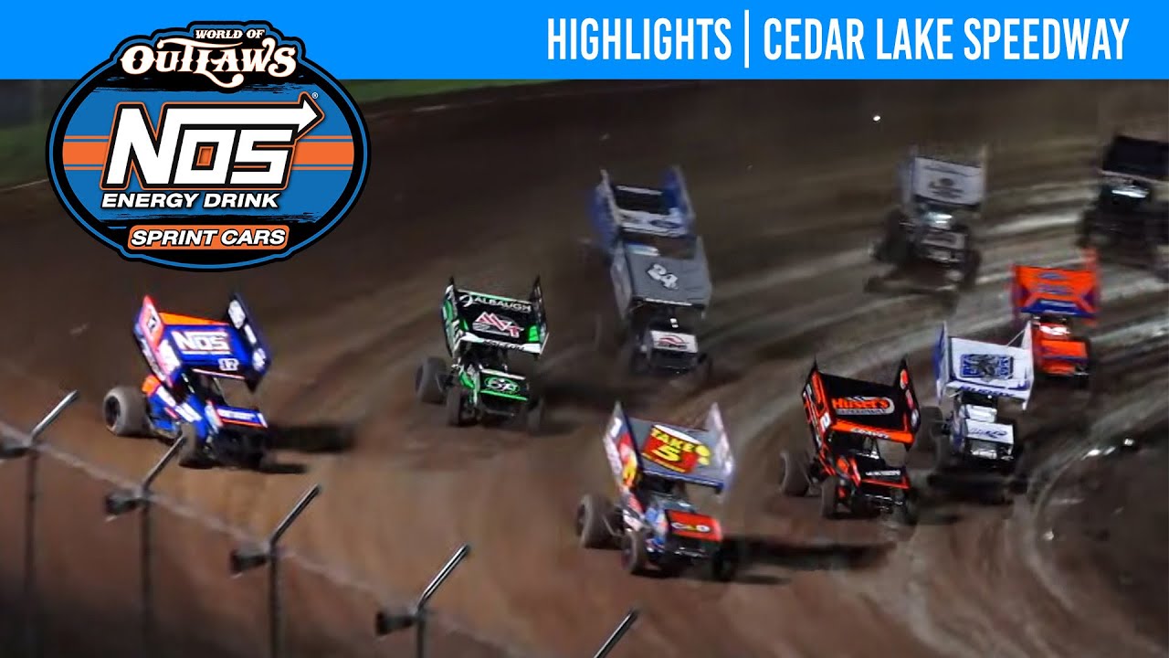 World of Outlaws NOS Energy Drink Sprint Cars | Cedar Lake Speedway | June 29, 2024 | HIGHLIGHTS