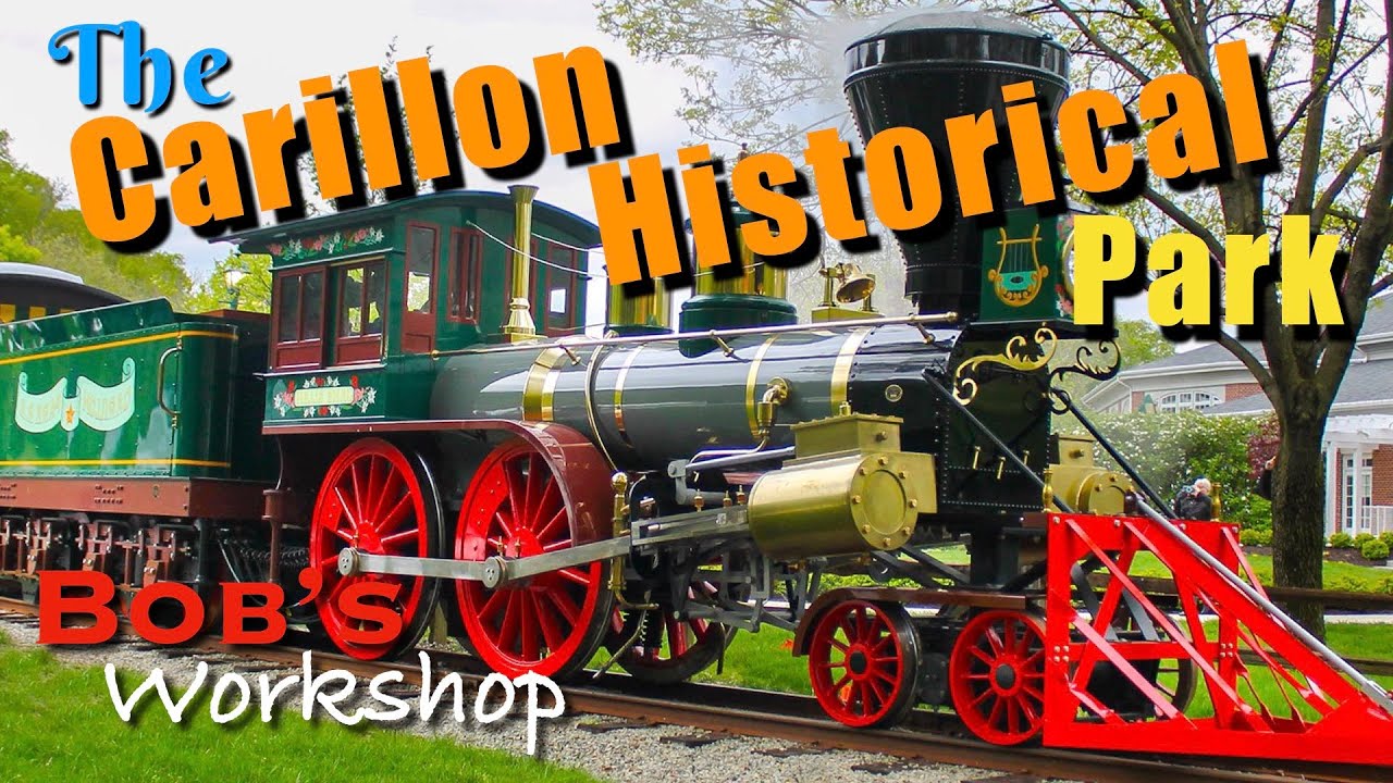 The Carillon Historical Park Train Dayton Ohio Wright Brothers Museum Trolley Passenger Cars Coach