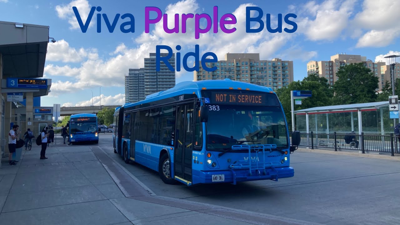 York Region Viva Purple Bus Ride from McCowan Road to Richmond Hill Ctr 7/12/2022