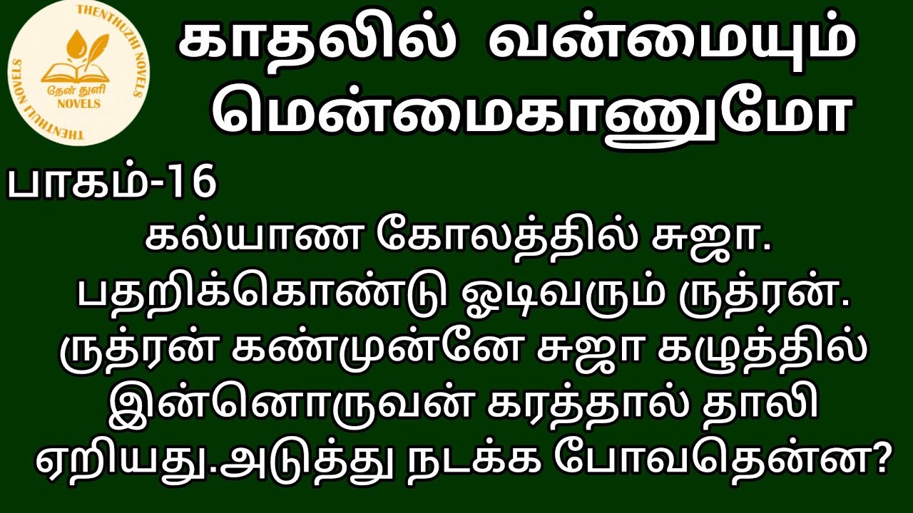காதலில் வன்மையும் மென்மைகாணுமோ! | தேன்துளி நாவல்ஸ் | பாகம்-16 | Hanira | குரல்-கிருத்திகா செல்வராஜ்