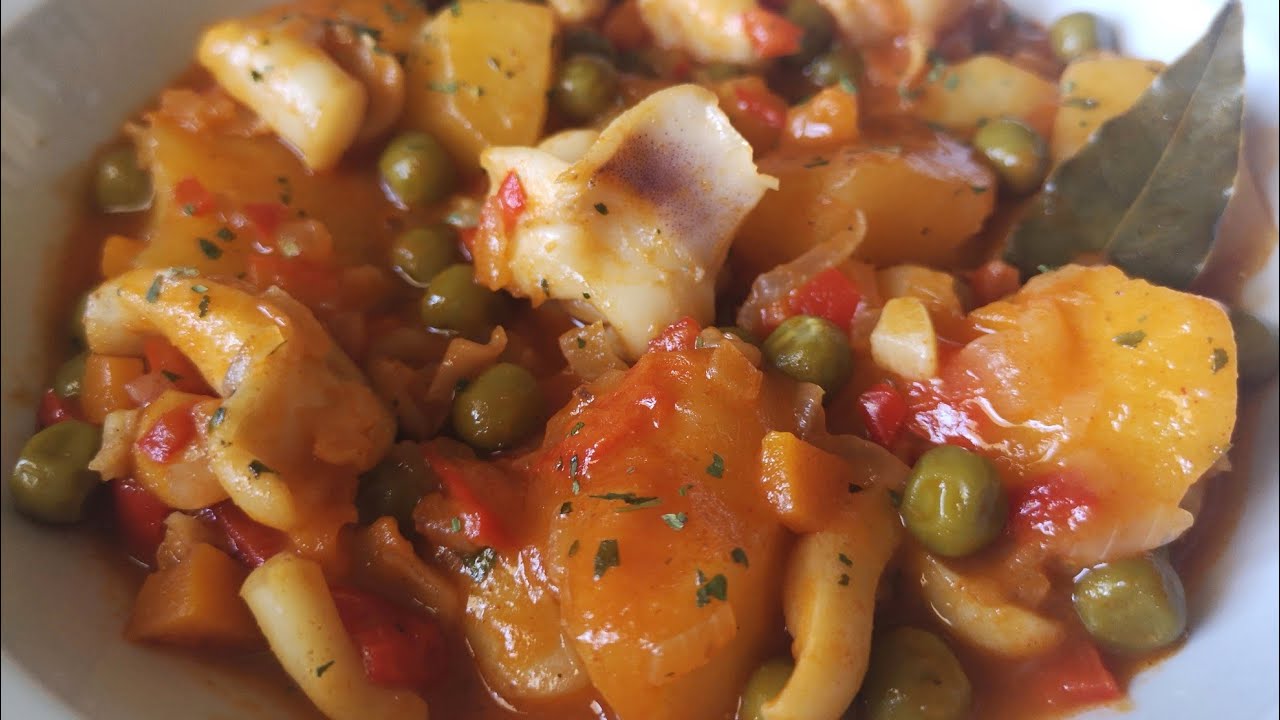 🦑🥔 SEPIA GUISADA CON PATATAS. //BEATRIZ COCINA
