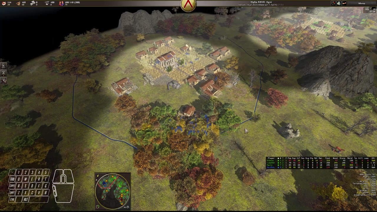 Sparta, an op border civ? | 0 A.D. Empires Ascendant | 4v4 - Sparta