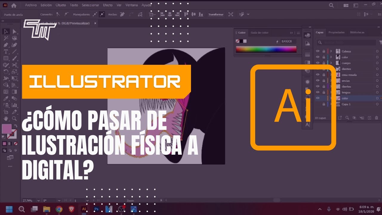 ¿CÓMO PASAR DE ILUSTRACIÓN FÍSICA A DIGITAL? (ILLUSTRATOR)