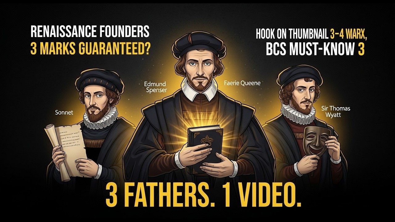 The 3 Fathers of the Renaissance: Spenser, Udall & Wyatt | English Literature Masterclass