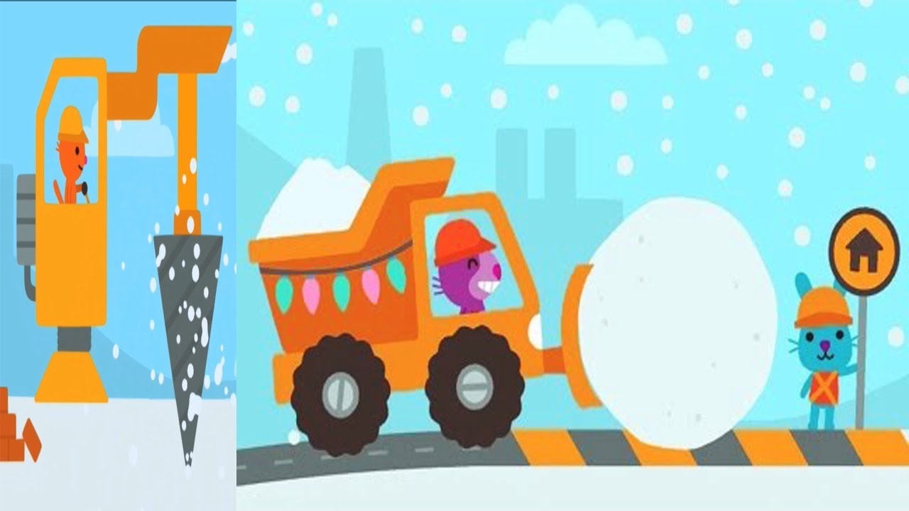 Sago Mini Kardan Kale Yapıyor #Çizgifilm Tadında Oyun