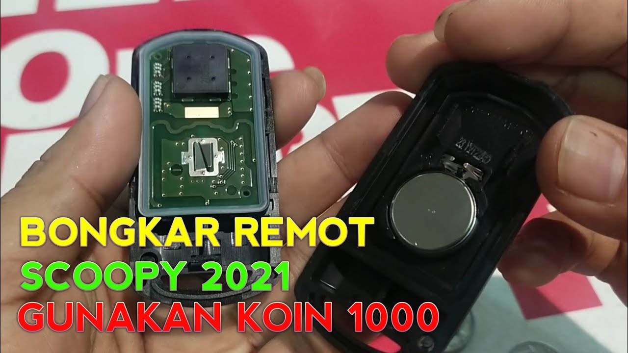 CARA GANTI BATERAI REMOT SCOOPY 2021 & TANDA TANDA BATERAI REMOT HABIS