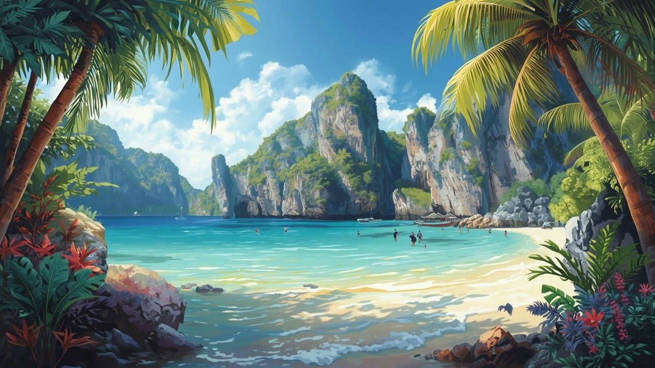 Relaxing music AI, soothing, relish,view scenery,ดนตรีบรรเลงเพลิดเพลิน,พักผ่อนหย่อนใจ
