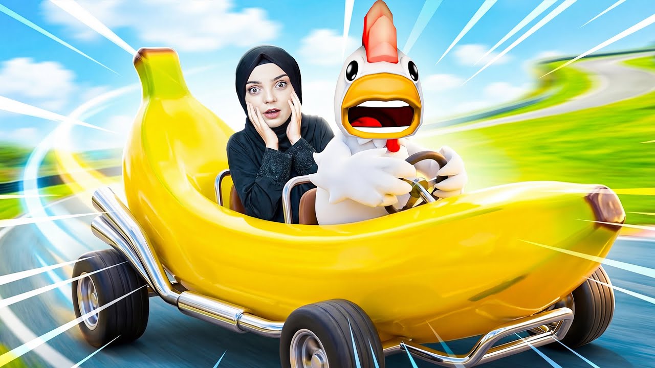 GIT GIT RAKİPLERİNİ MUZ ARABAYLA EZDİ GEÇTİ! 😱🍌