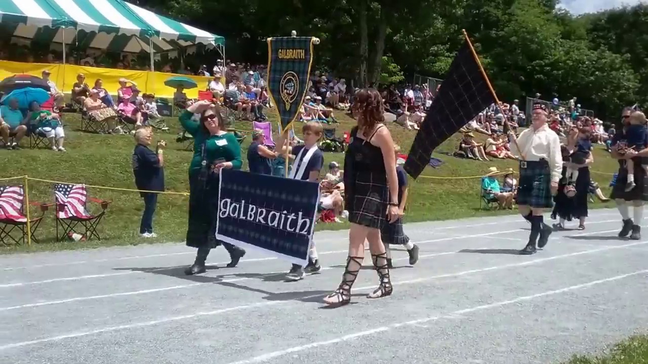 Parade of the Tartans at the 2017 Grandfather Mountain Highland Games