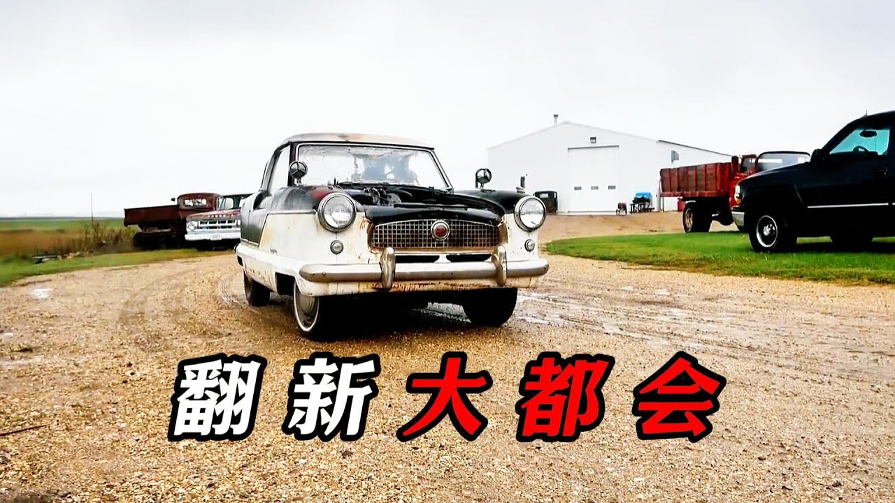 翻新一辆1959年的大都会，见过车头有欢庆女神立标的劳斯莱斯，还有闪光飞翼立标的宾利，但是你绝对没有见过，一辆车的立标是一只狗叼着鸟