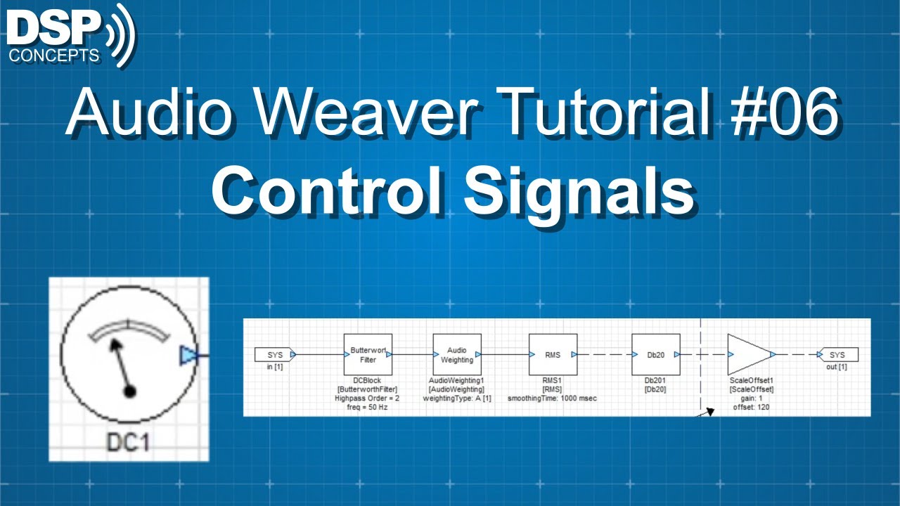 Audio Weaver Designer: Control Signals