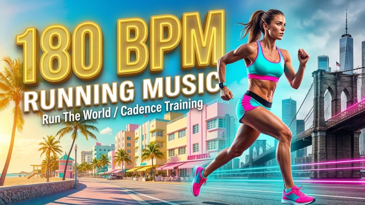 180 BPM Running Music 1 Hour  Workout Motivation Mix｜ Built-in Metronome│ Cadence Training