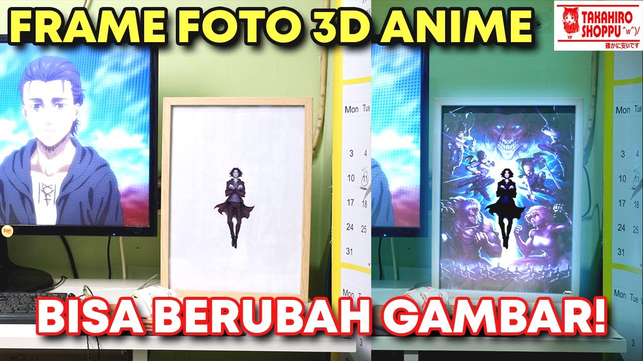 CARA BIKIN FRAME FOTO LAMPU 3D ANIME❗❗❗