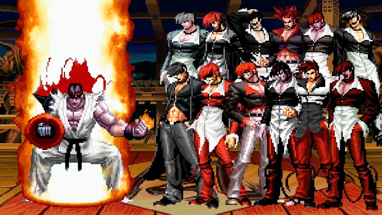 Cyber Ryu Vs Super Orochi Iori Team Mugen