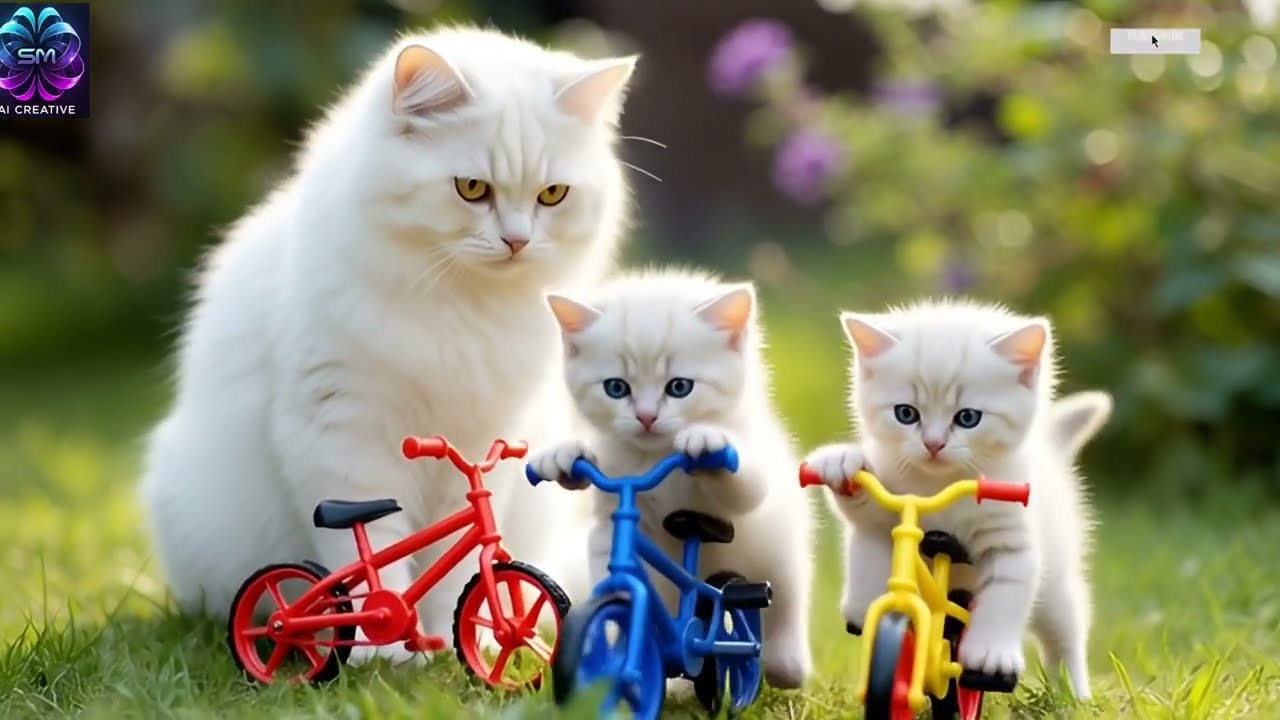 Mom cat cooking🍲 fish🐠🐟 for her kittens #mom #cat #catcute 