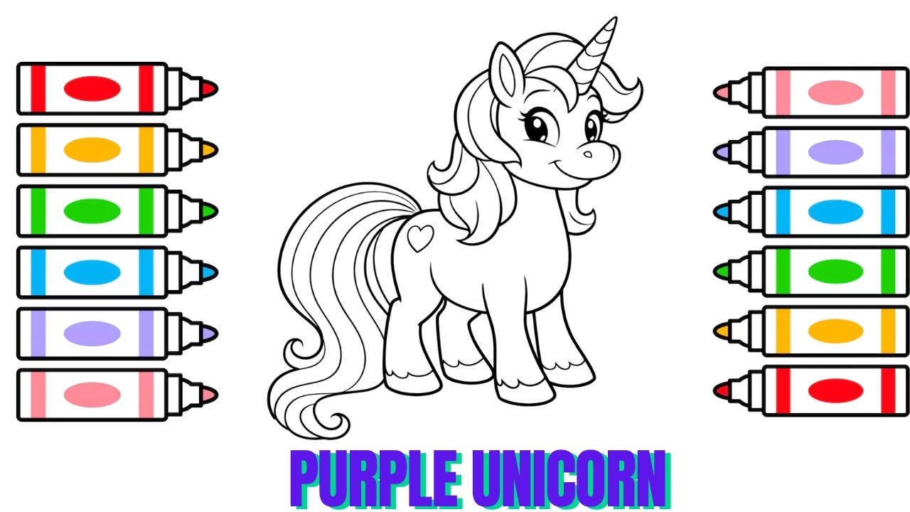 How to Color Magical Unicorn ✨🎨 Fun for Kids 🎨
