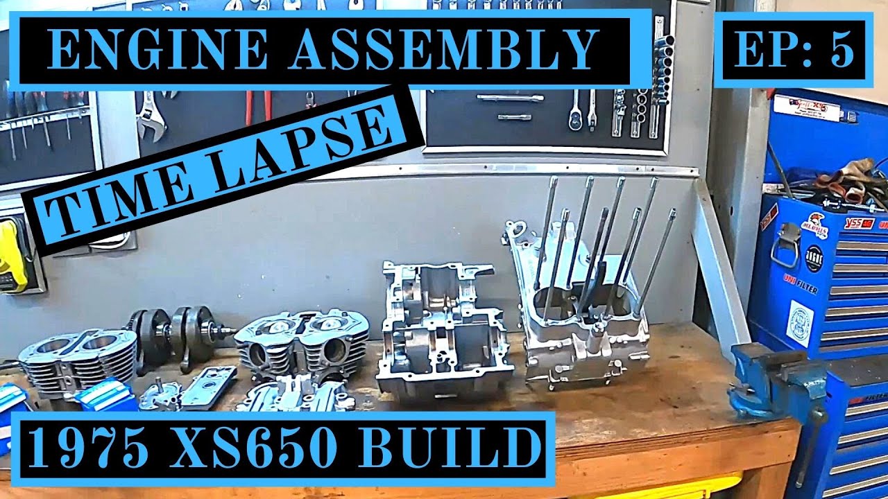 Engine Assembly Time Lapse 1975 XS650 Build Ep 5