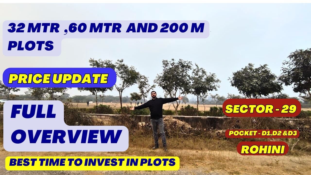 Plots in Delhi - Rohini sector 29 | Pocket - D1 , D2 and D3 | Best Investment