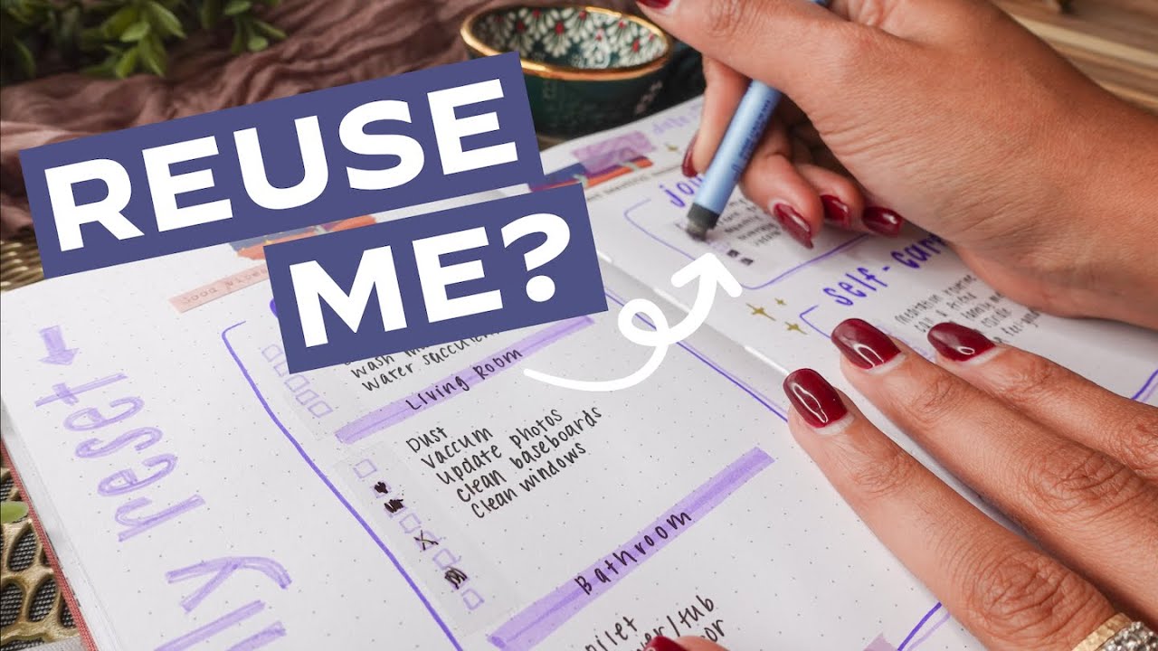 ЕЩЕ 5 идей для многоразового Bullet Journal + разворотов для планировщика, которые стоит попробов...